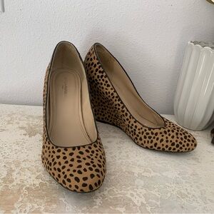 Banana Republic Calf Hair Wedge Heels